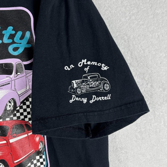 Vintage Garlic City Fun‎ Run Shirt Mens XL Black Hot Rod Car Show 2005 00s - Picture 4 of 7